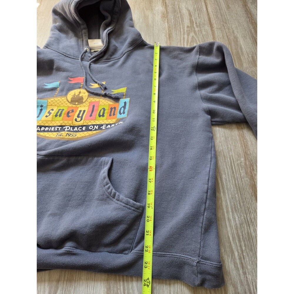 VTG Disneyland 50th Anniversary Resort Hoodie Blue Pullover Castle Adult L GUC - Picture 7 of 9